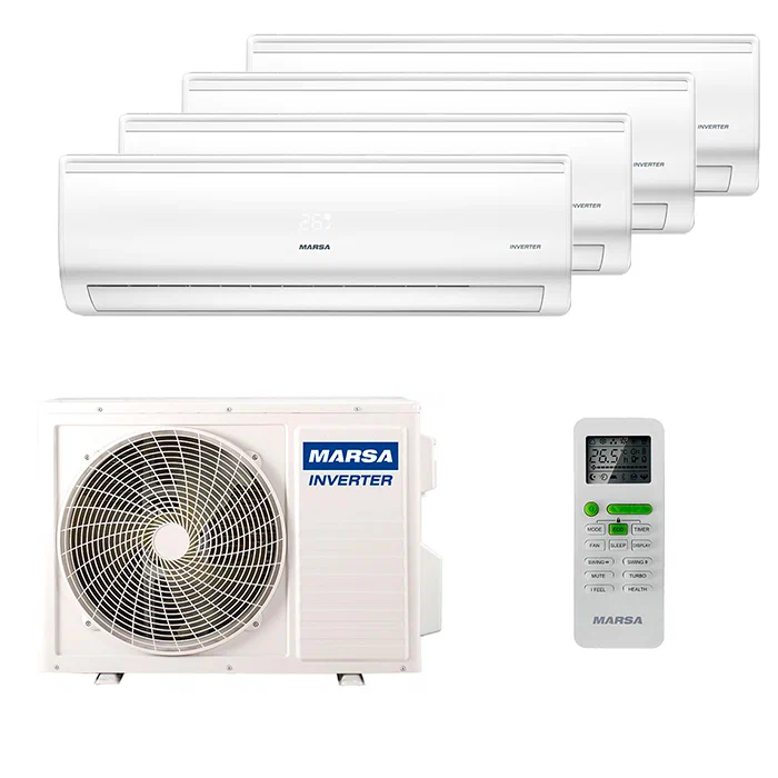 Мульти сплит-система на 4 комнаты Marsa MRK-T09PA x 3 + MRK-T18PA / MRK-4M32HTPE-W