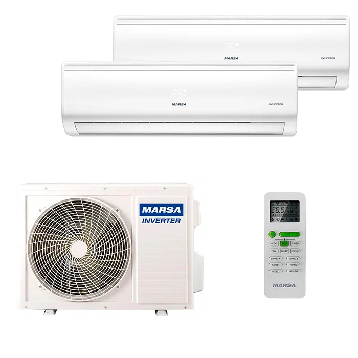 Мульти сплит-система на 2 комнаты Marsa MRK-T07PA x 2 / MRK-2M14HTPE-W